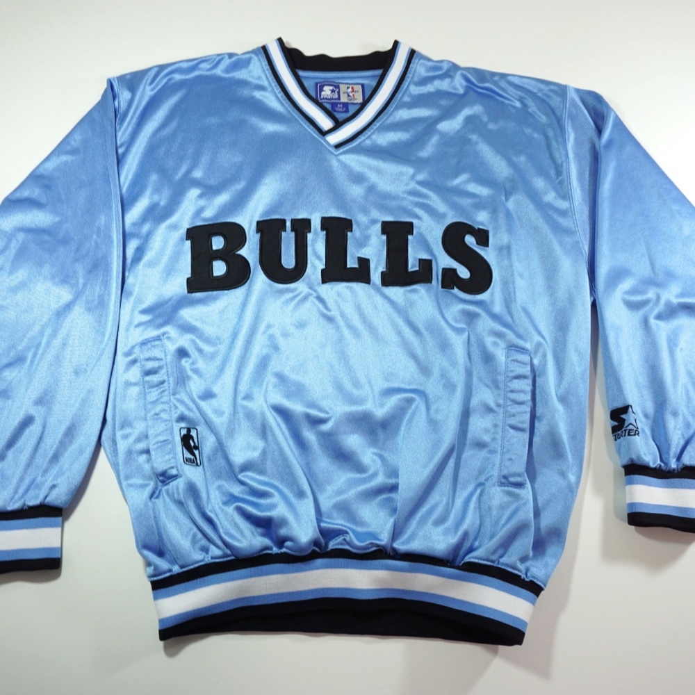 {Sold} {STARTER} Vintage Chicago Bulls Pullover